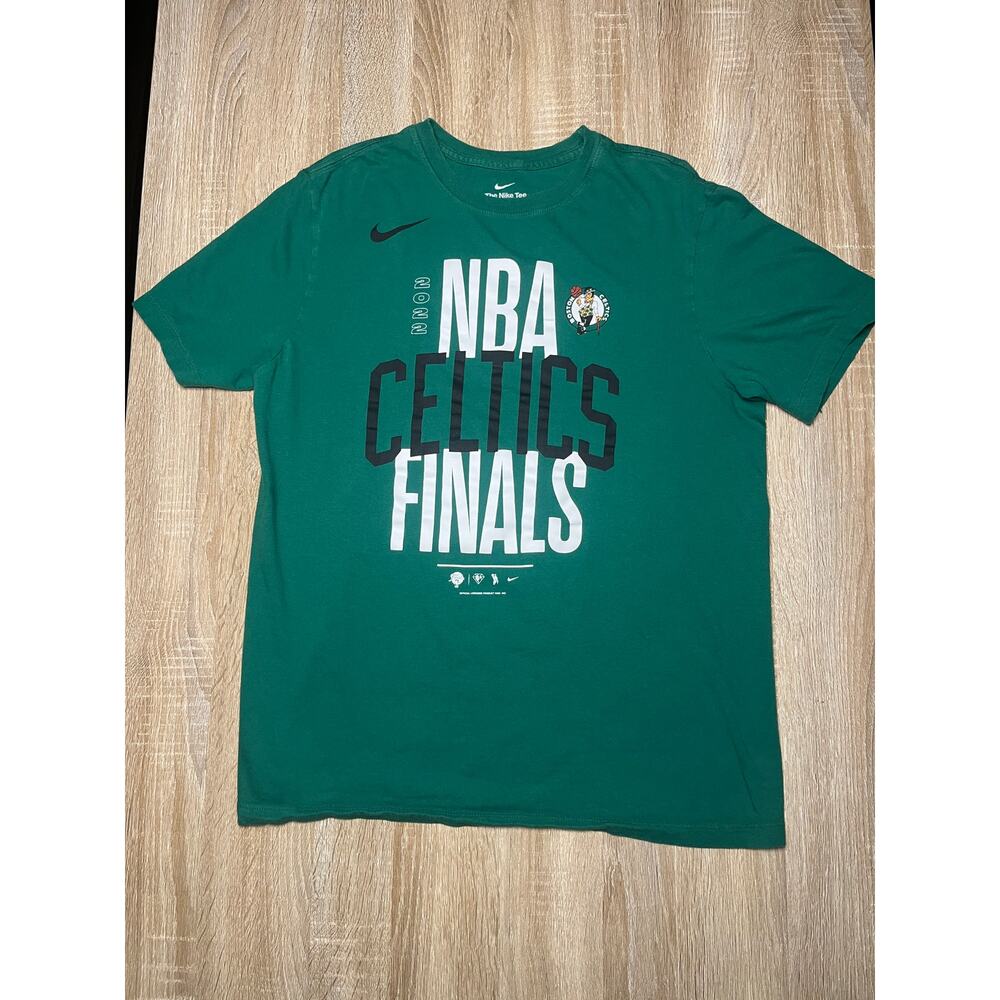 Boston Celtics 2024 NBA Finals Nike Tee Green Medium